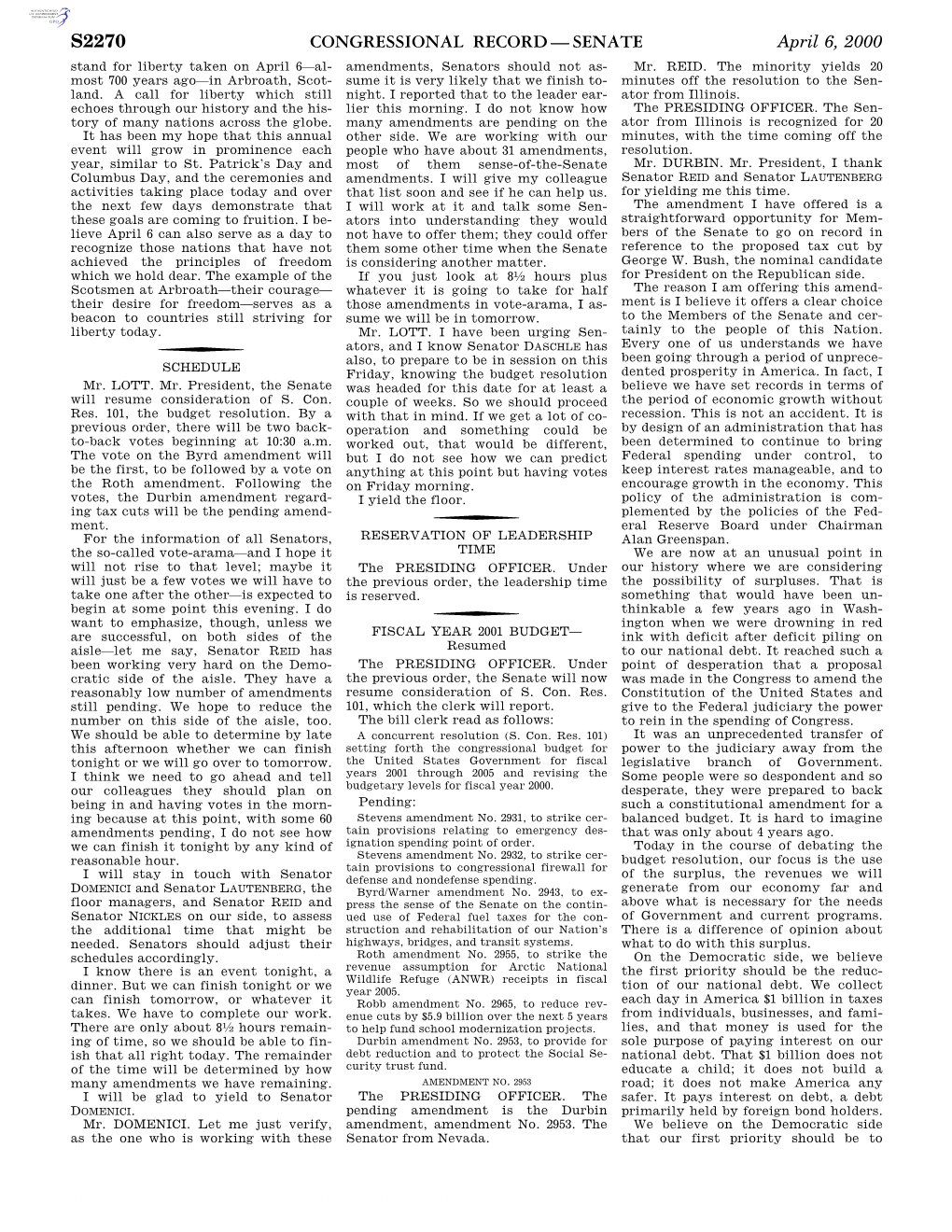 Congressional Record—Senate S2270