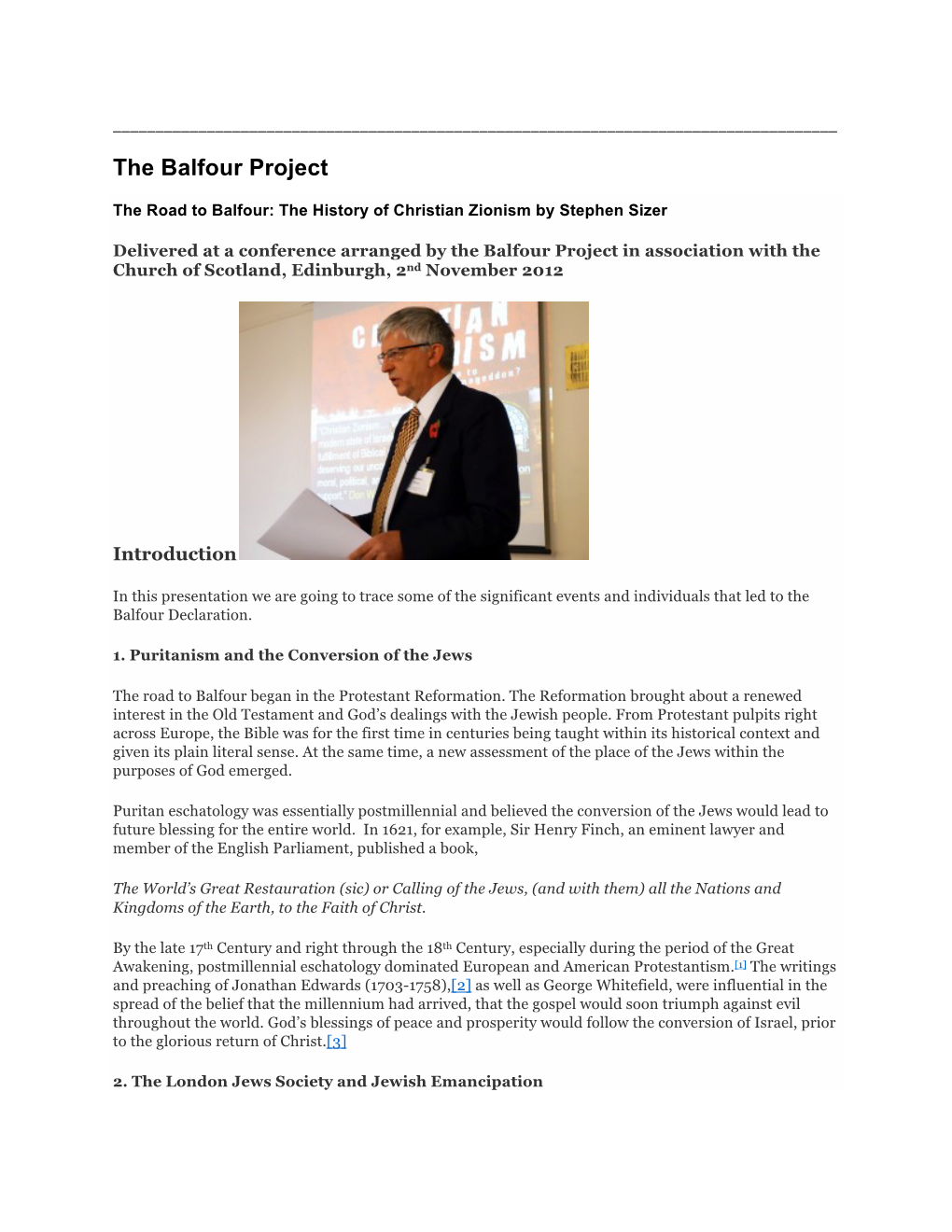The Balfour Project
