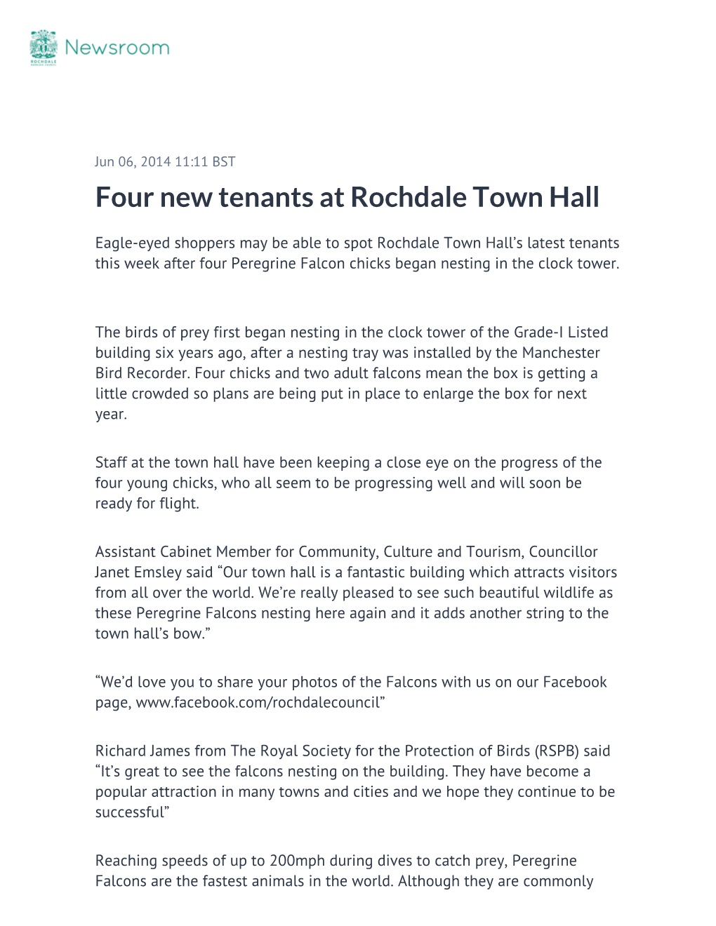 Four New Tenants at Rochdale Town Hall