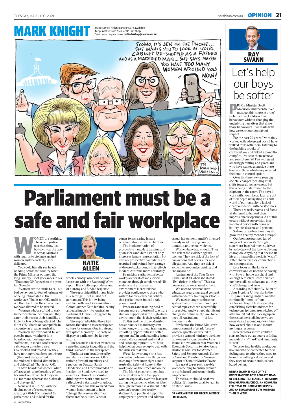 Parliament Must Be a Safe and Fair Workplace