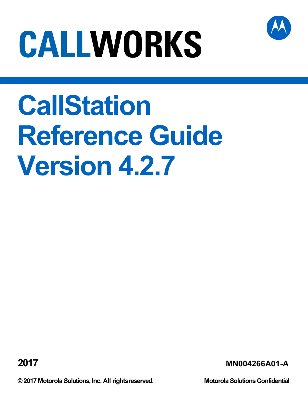 Callworks Callstation Reference Guide