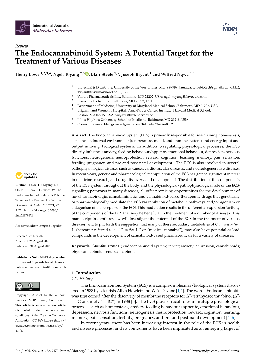 A Potential Target for the Treatment of Various Diseases