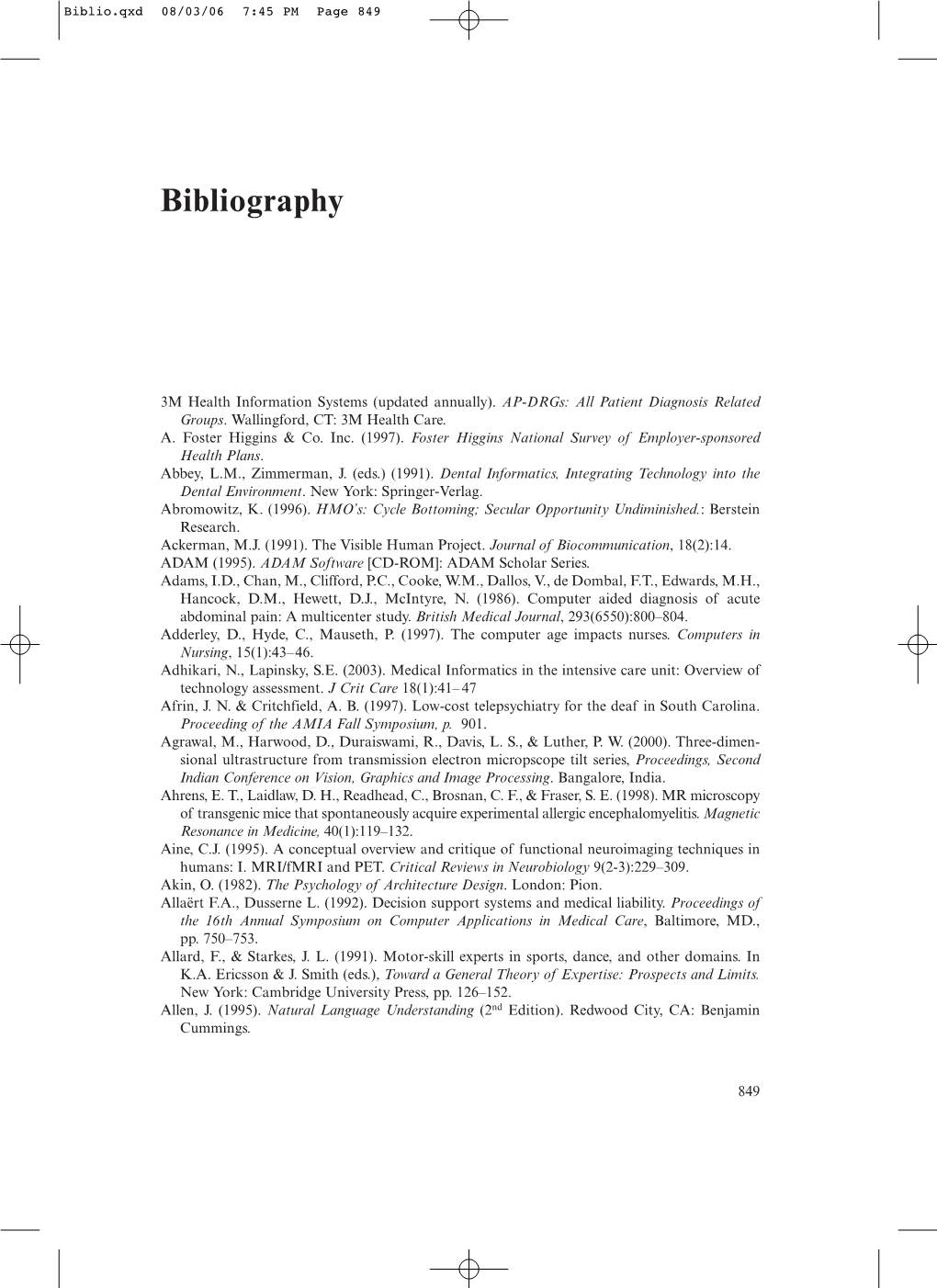 Bibliography