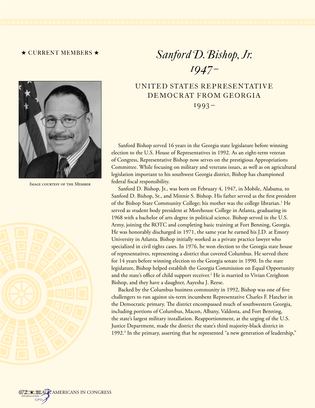 Sanford D. Bishop, Jr. 1947–