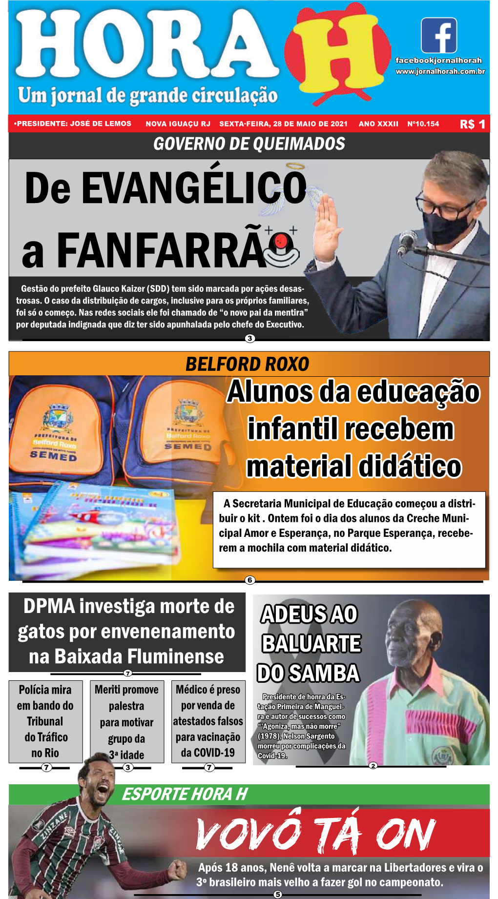 Alunos Da Educação Infantil Recebem Material Didático a Secretaria Municipal De Educação Começou a Distri- Buir O Kit