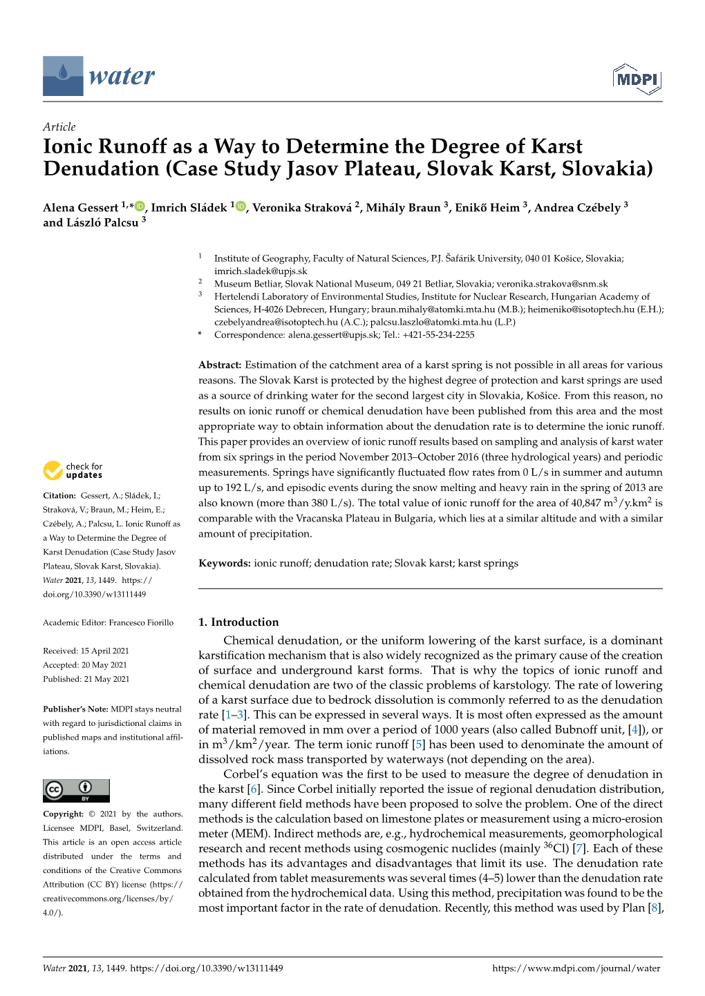 Case Study Jasov Plateau, Slovak Karst, Slovakia)