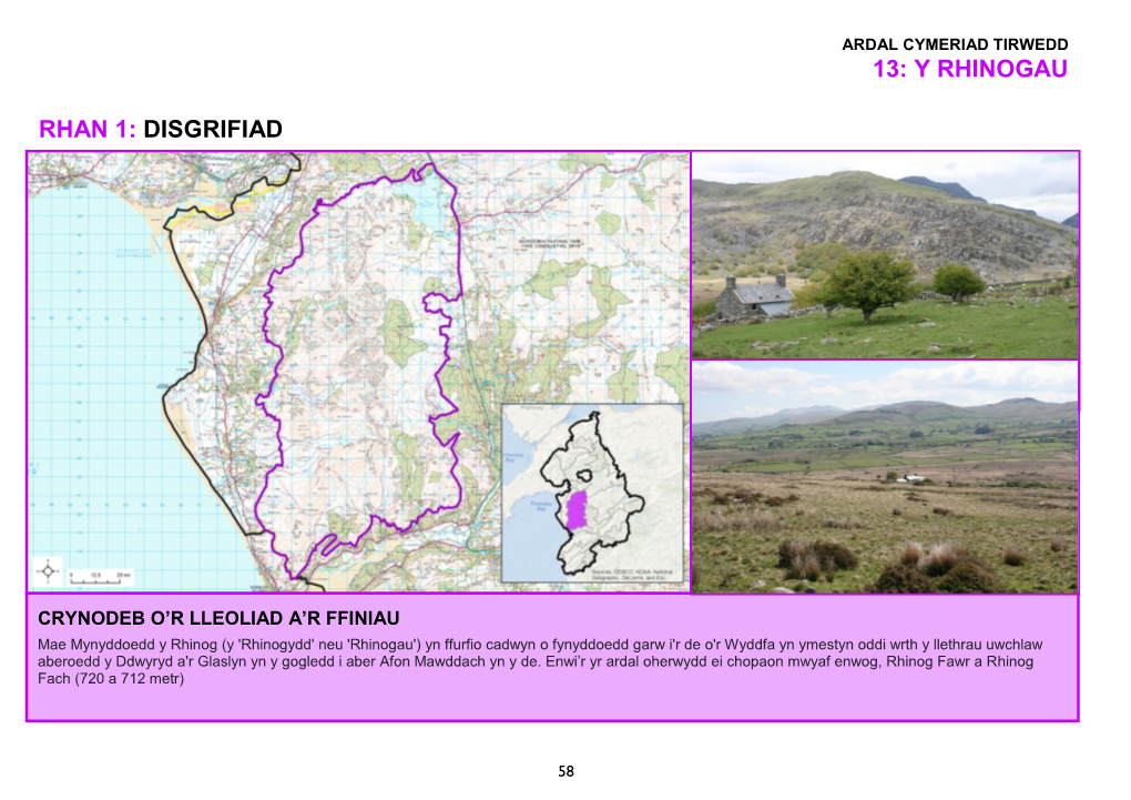 13: Y Rhinogau Rhan 1: Disgrifiad