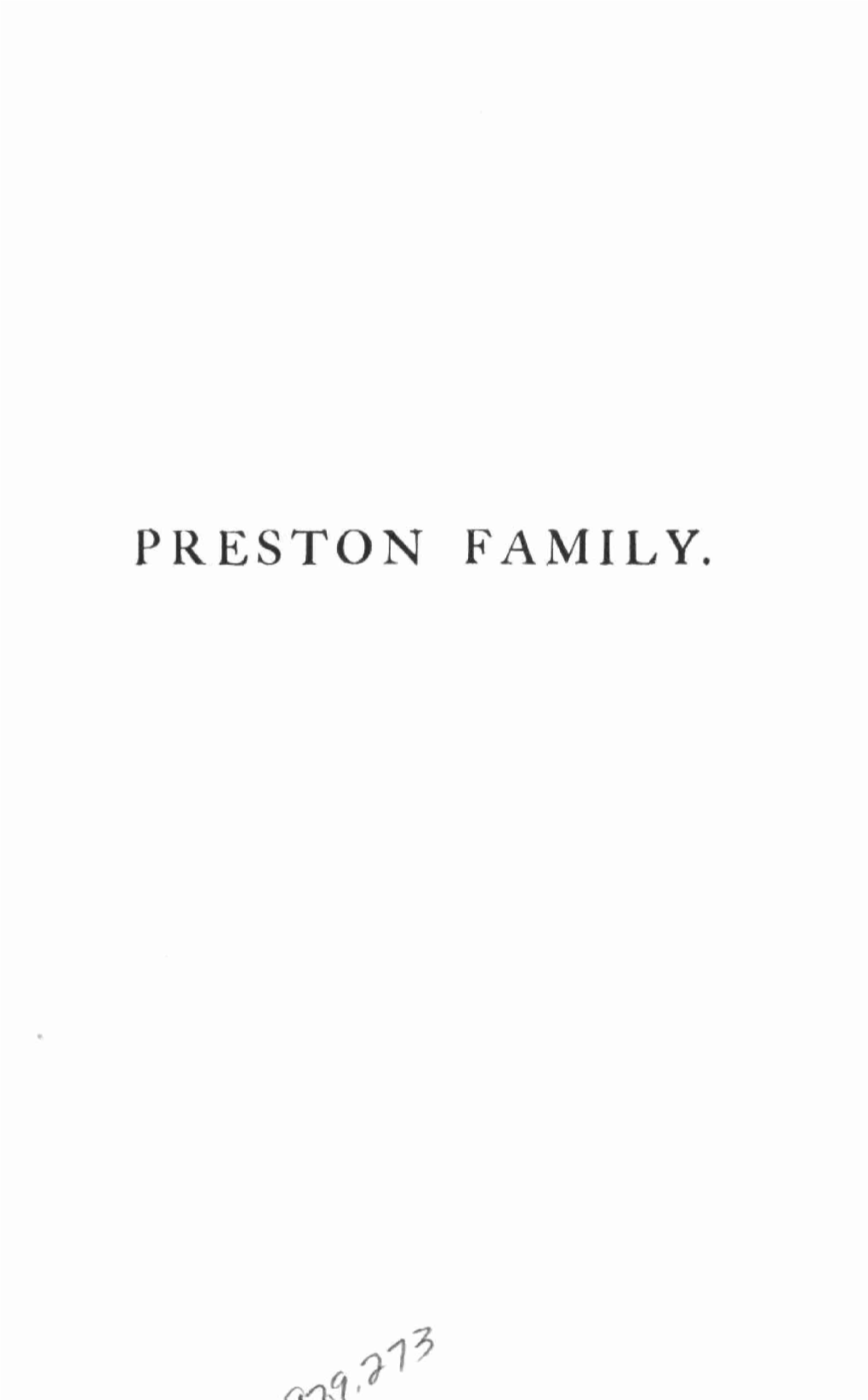 Preston Family