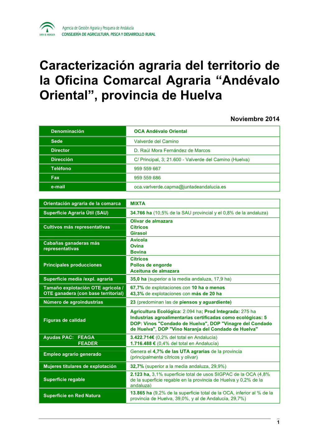 OCA Andévalo Oriental