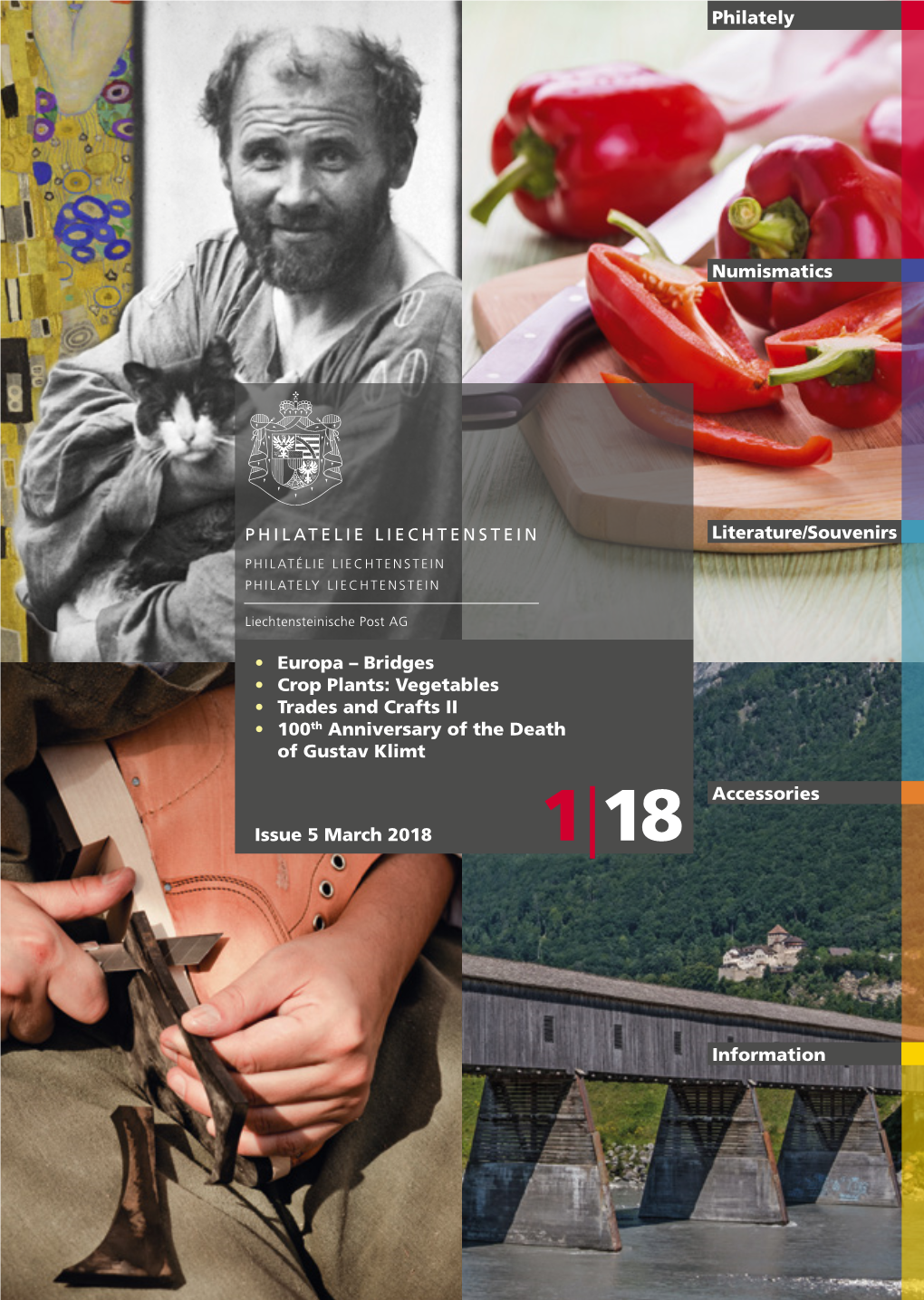 1 • Europa – Bridges • Crop Plants: Vegetables • Trades and Crafts II • 100Th Anniversary of the Death of Gustav Klim