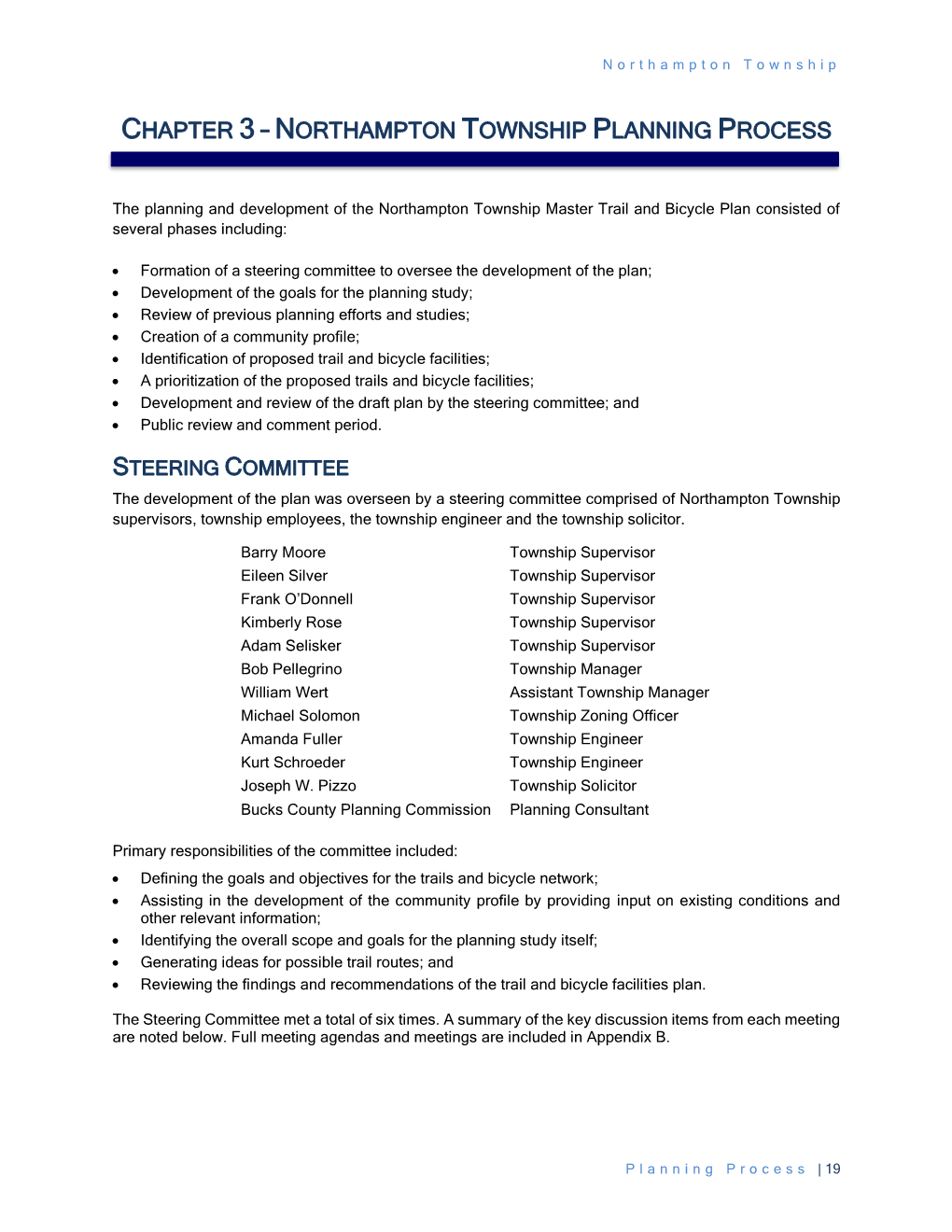 Chapter 3 Northampton Township Planning Process