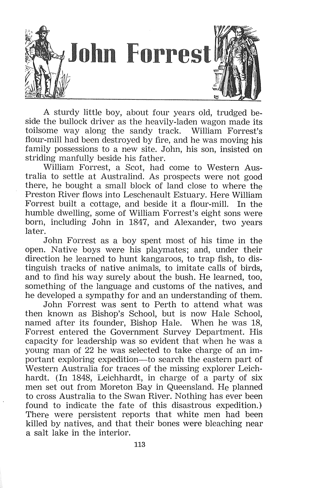 A Sturdy Little Boy, About Four Years Old, Trudged Be­ Side the Bullock Driver As the Heavily-Laden Wagon Made Its Toilsome Way Along the Sandy Track