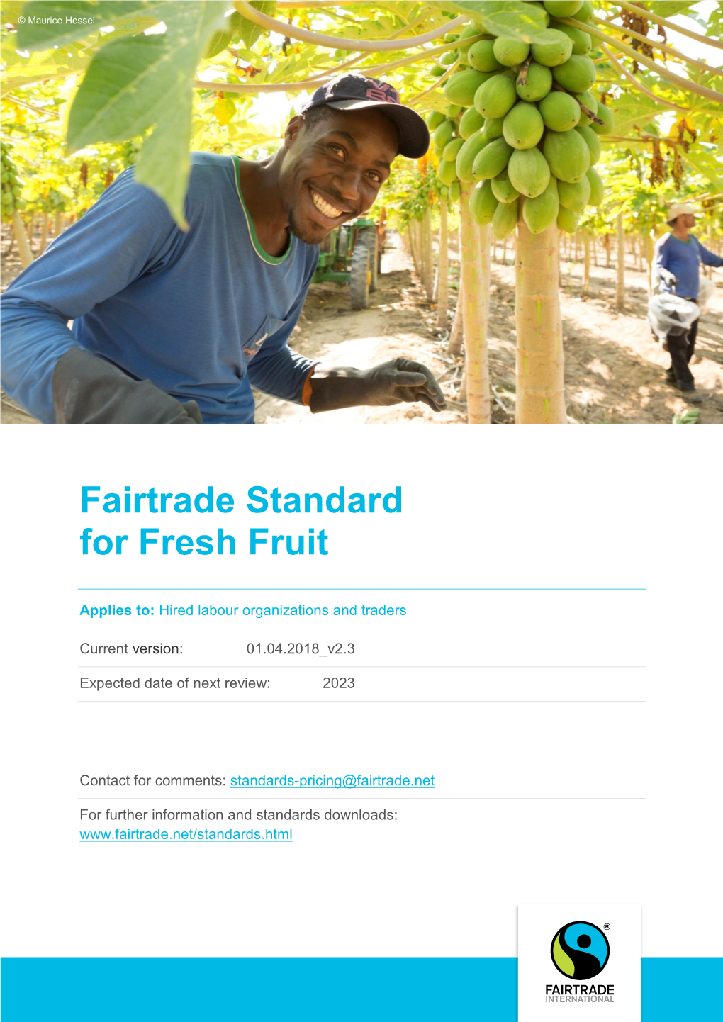 Fairtrade Standard for Fresh Fruit