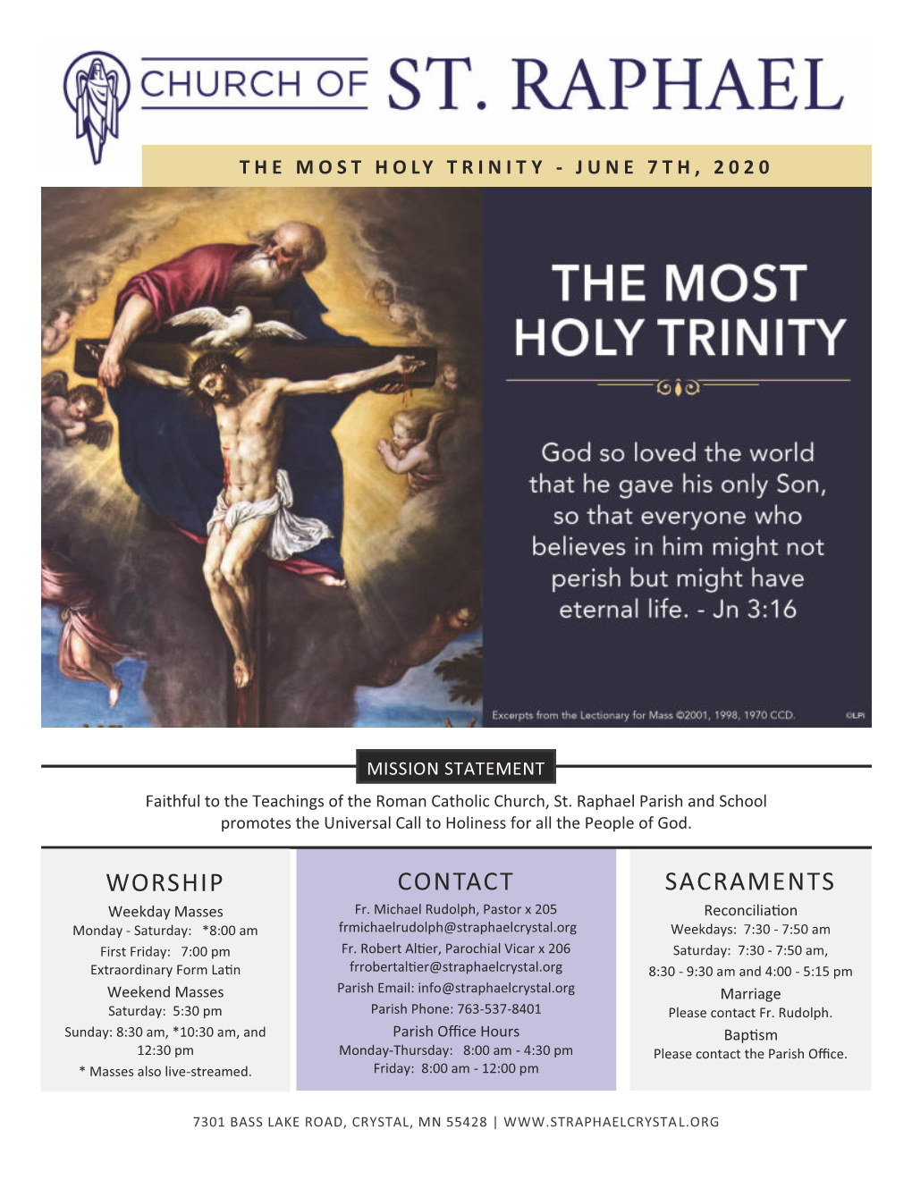 Contact Sacraments Worship