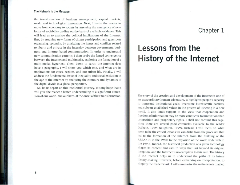 Lessons from the History of the Internet