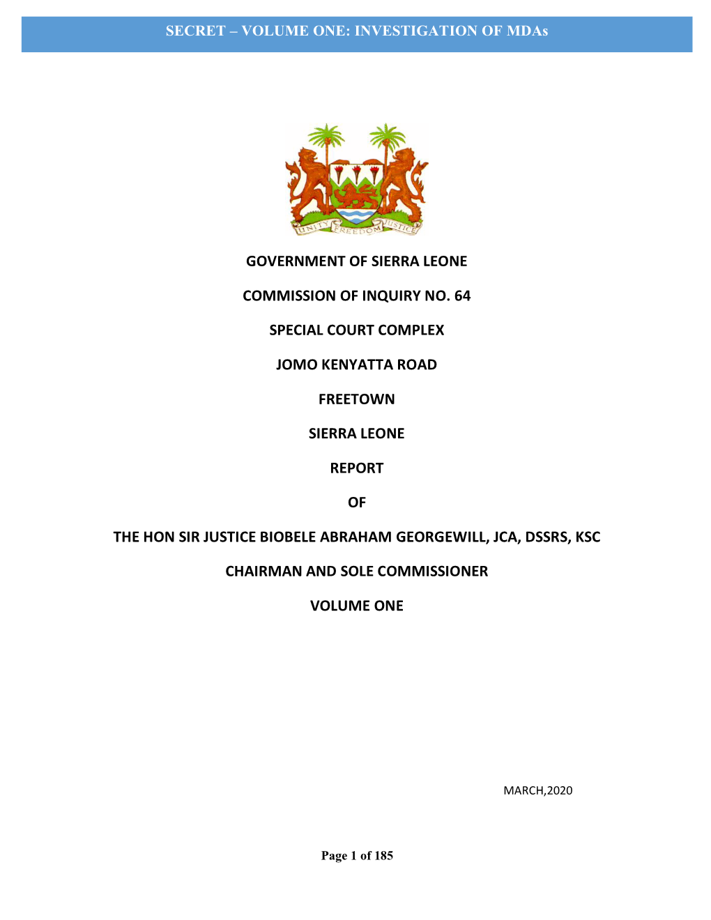 Justice Biobele Full Report