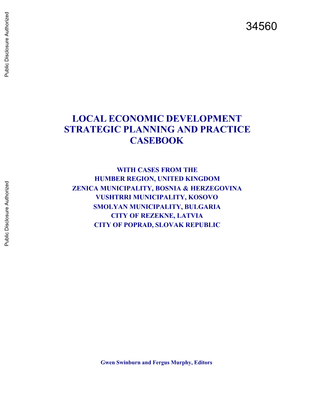 Humber Economic Development Action Plan