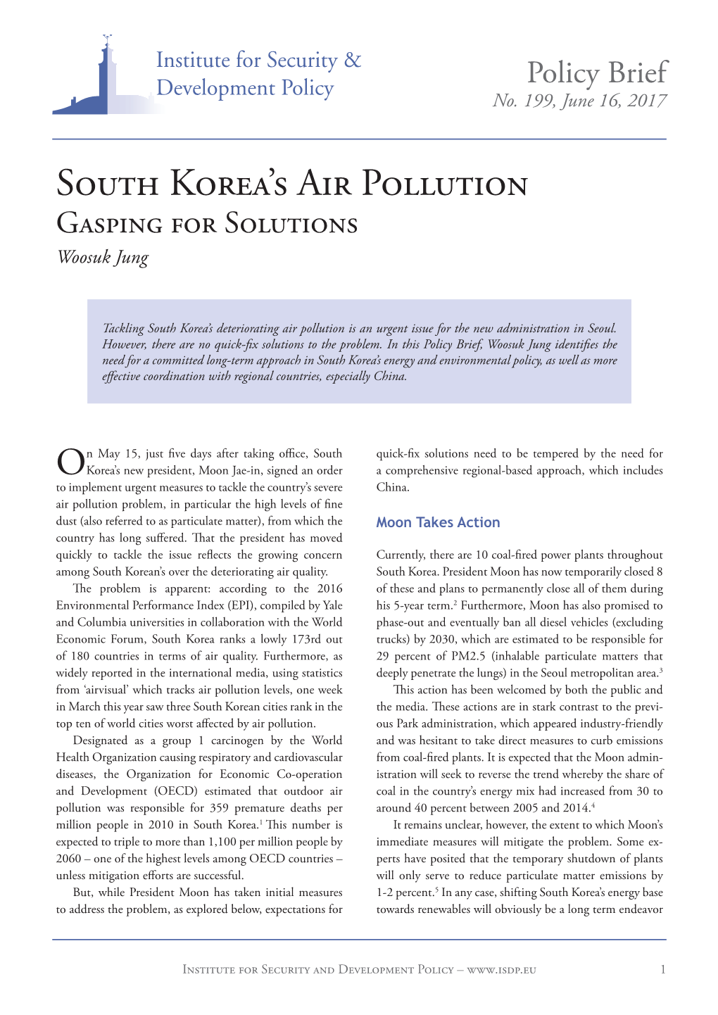 South Korea's Air Pollution