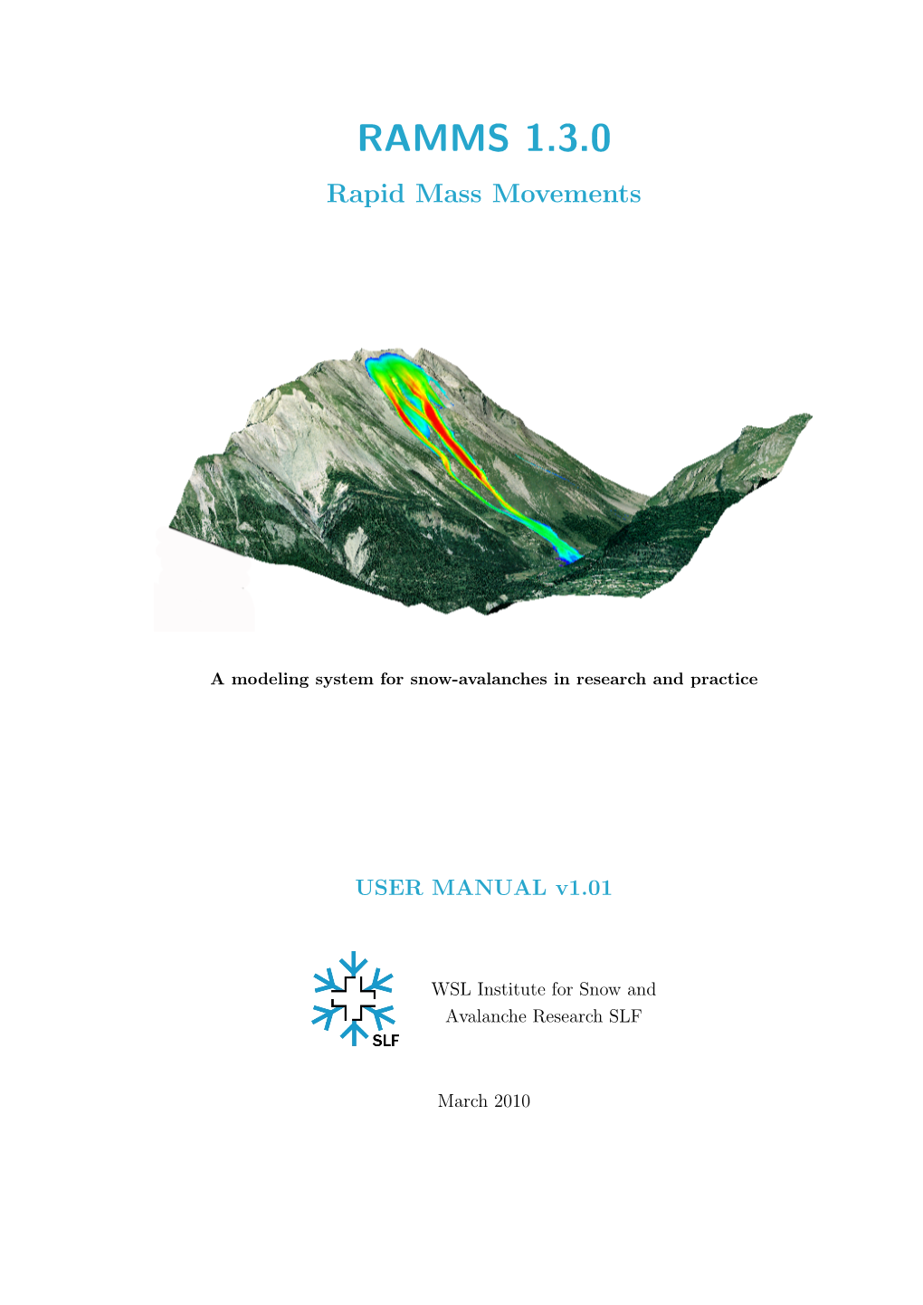 RAMMS 1.3.0 Rapid Mass Movements