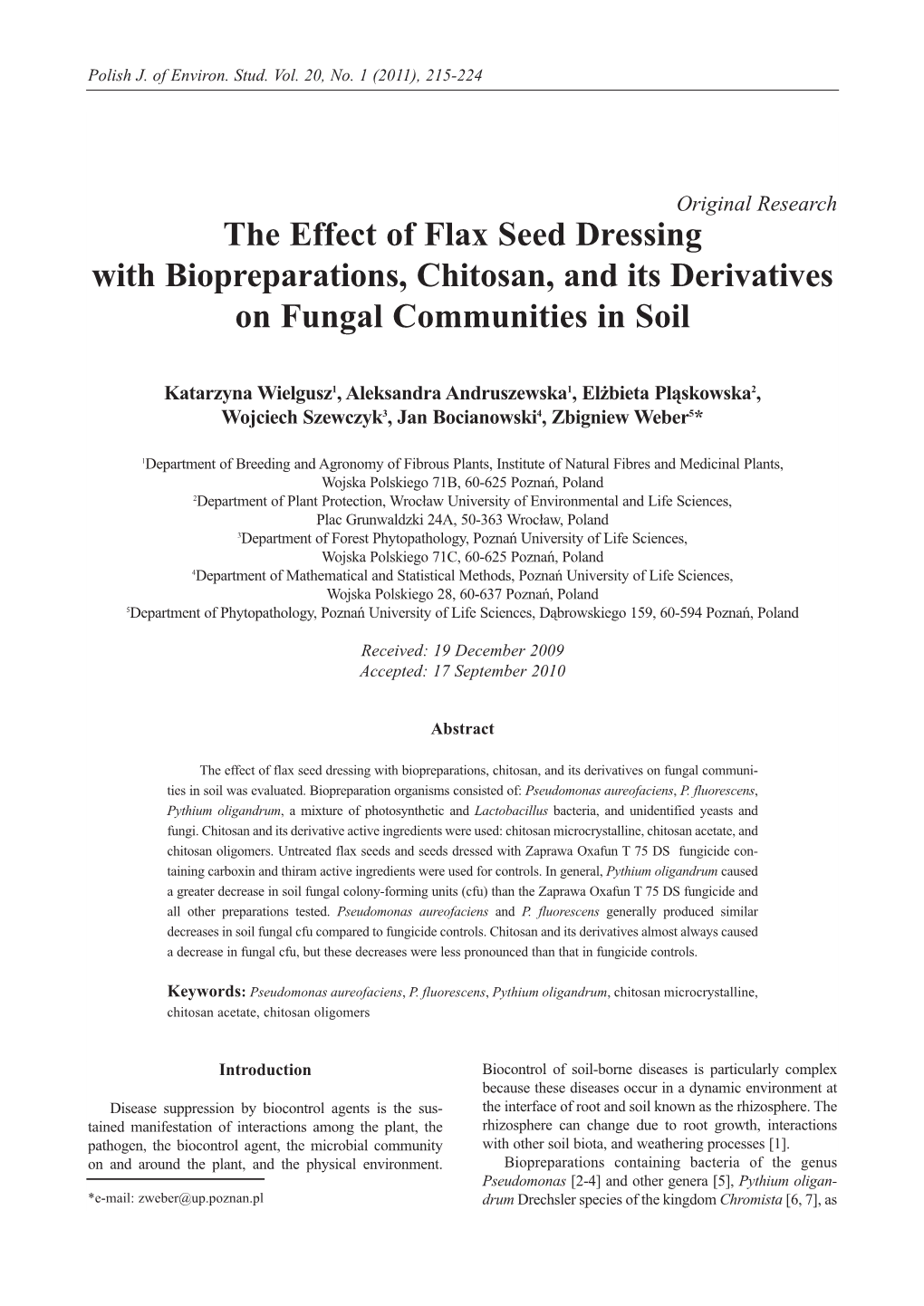 The Effect of Flax Seed Dressing with Biopreparations, Chitosan, and Its Derivatives on Fungal Communities in Soil