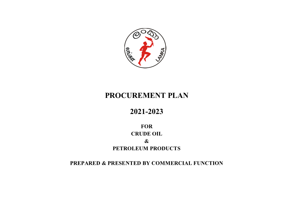 Procurement Plan 2021-2023