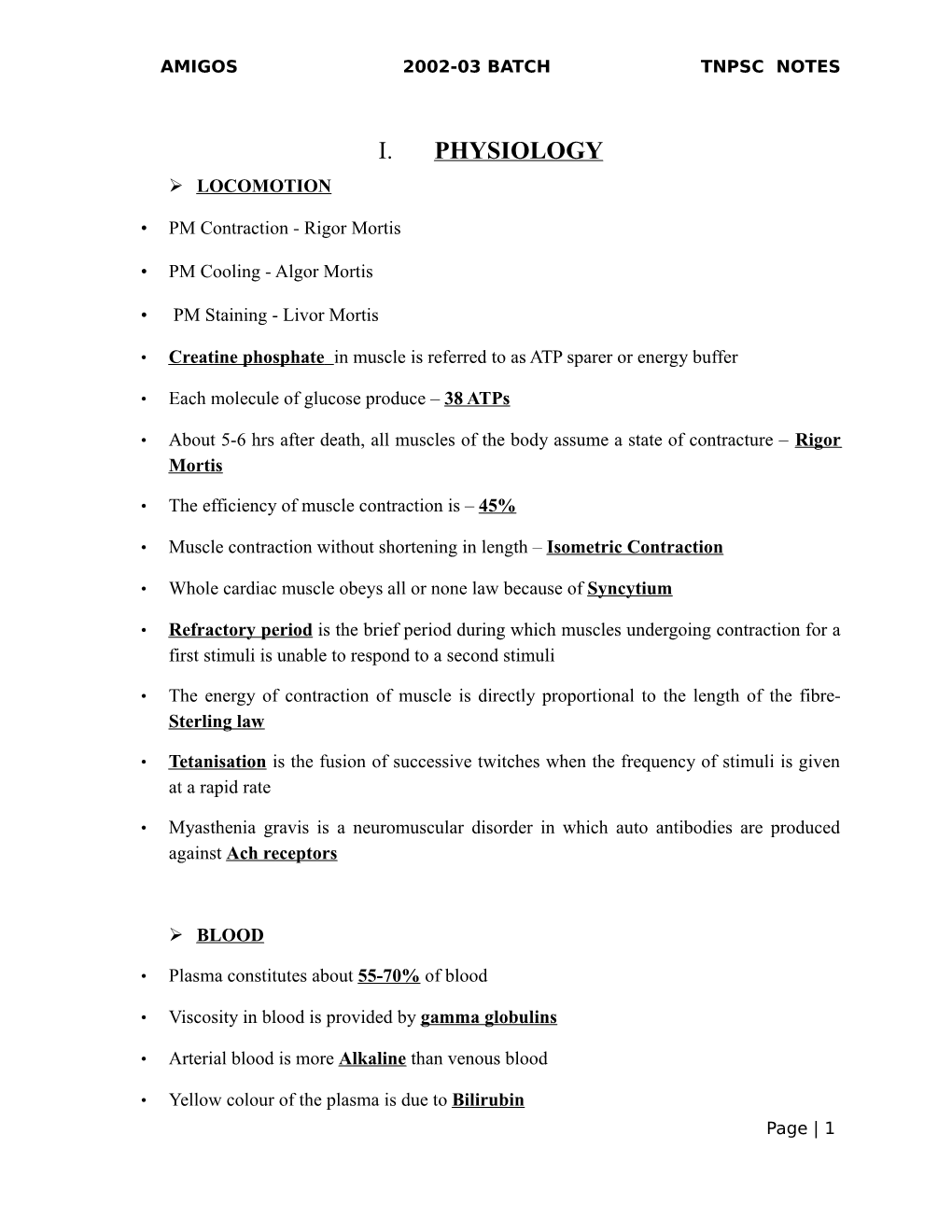 Amigos. 2002-03 Batch. TNPSC Notes. Animal & Vet Science Refresher