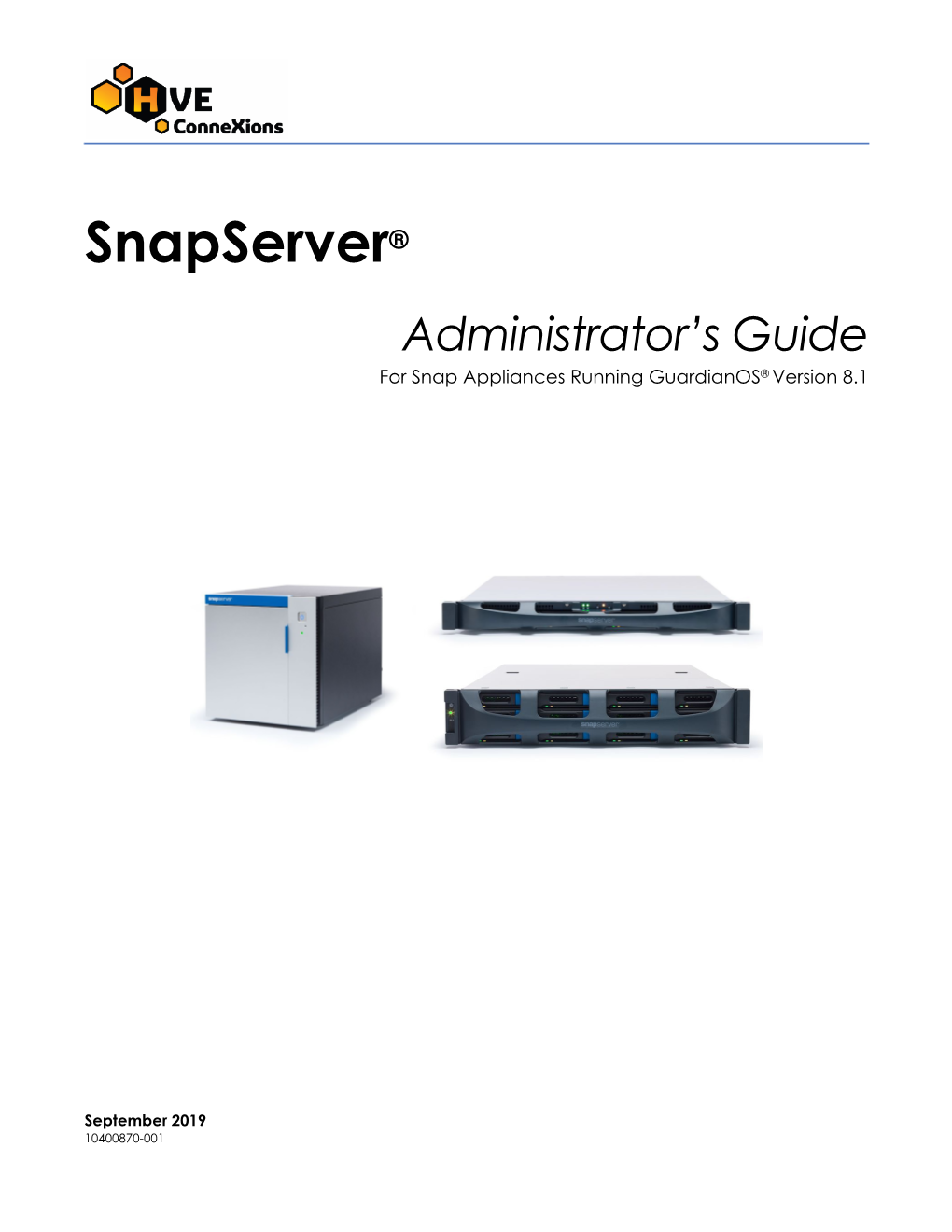 Snapserver Administrator's Guide for Guardianos