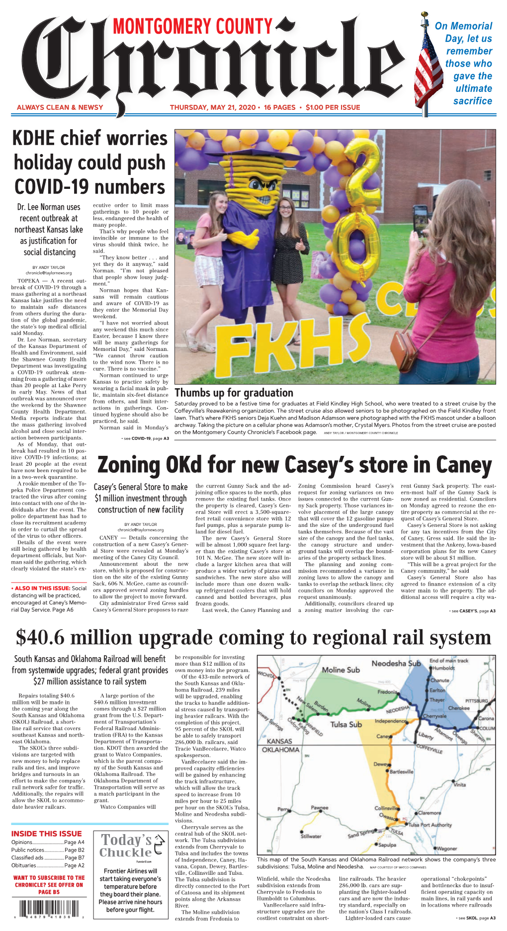 Zoning Okd for New Casey's Store in Caney