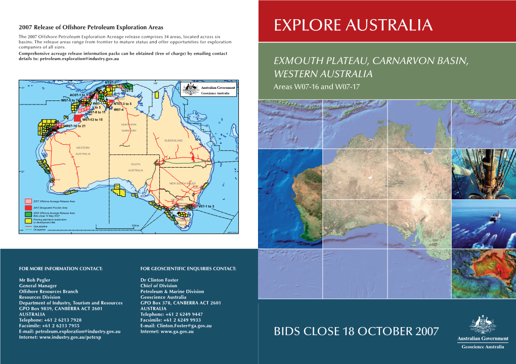 Exmouth Plateau, Carnarvon Basin, Western Australia