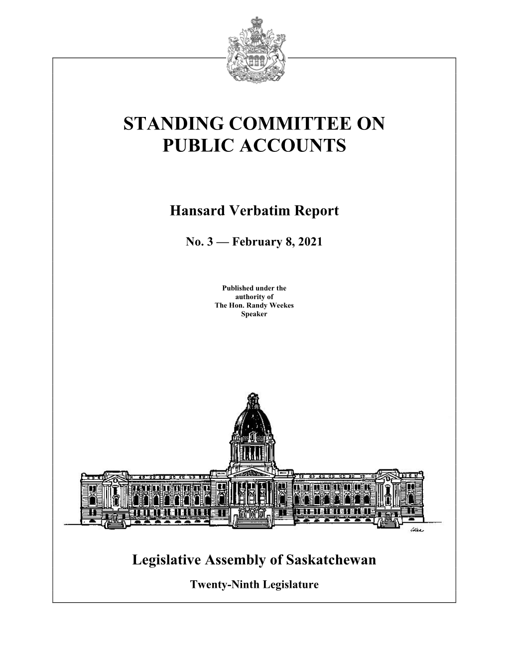 February 8, 2021 Public Accounts Committee