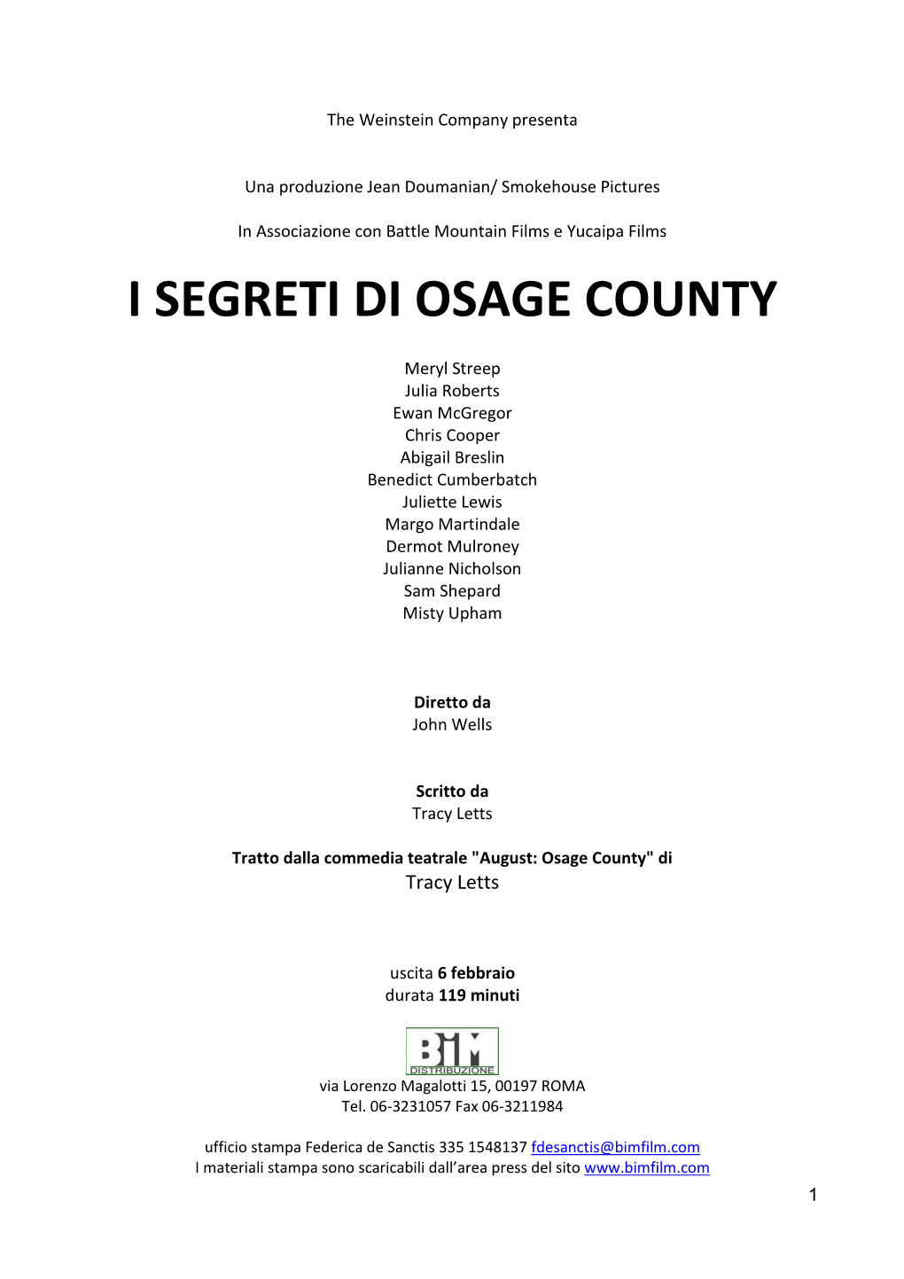 I Segreti Di Osage County