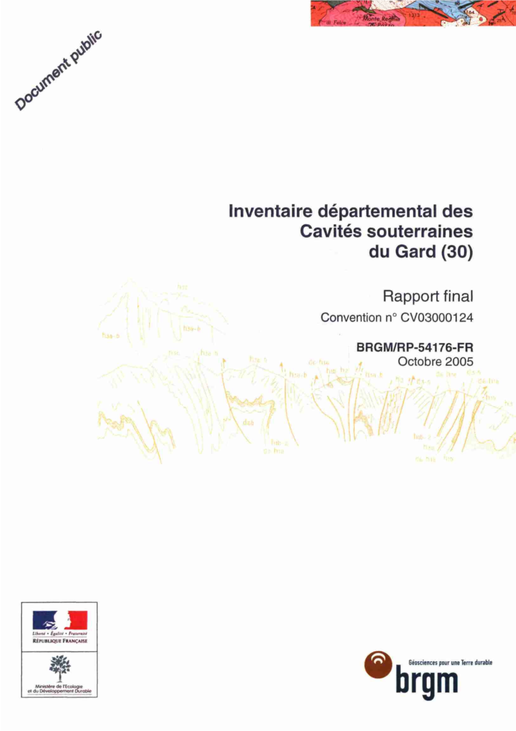 Inventaire Départemental Des Cavités Souterraines Du Gard (30)