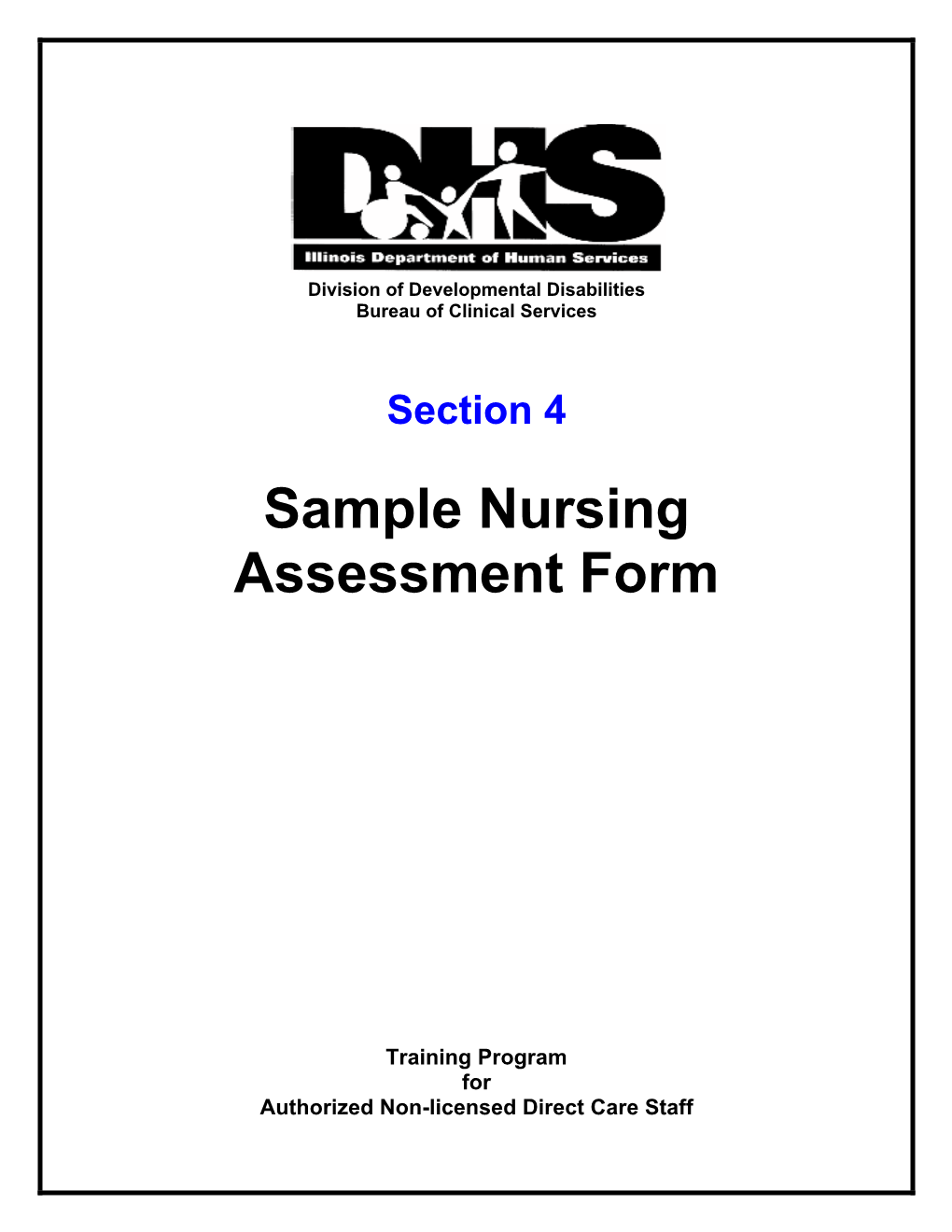 Sample Nursing Assessment Form