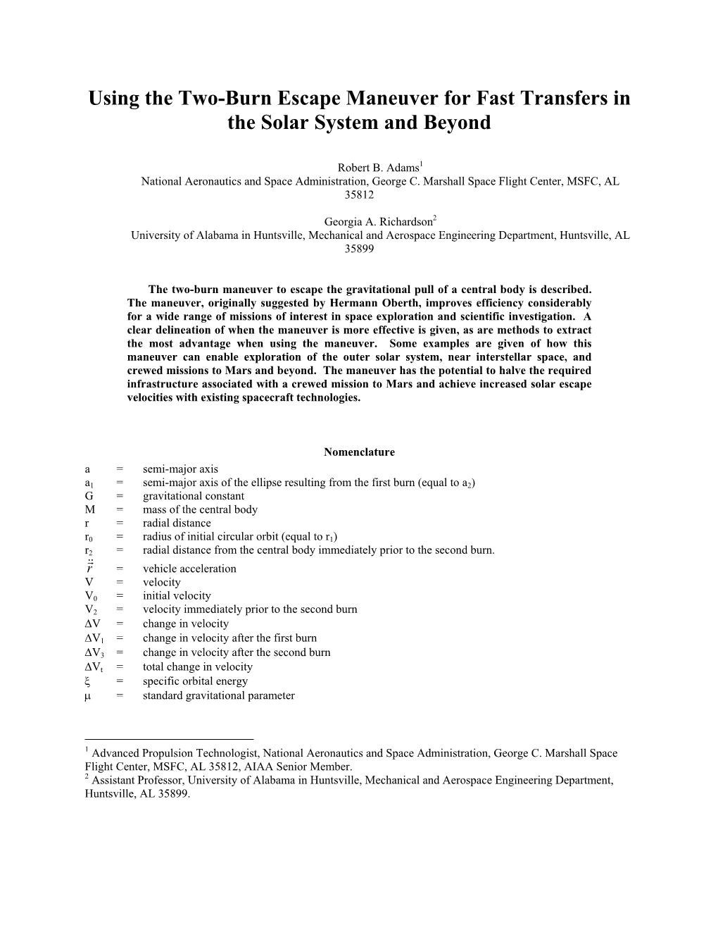 Using the Two-Burn Escape Maneuver for Fast Transfers in the Solar System and Beyond