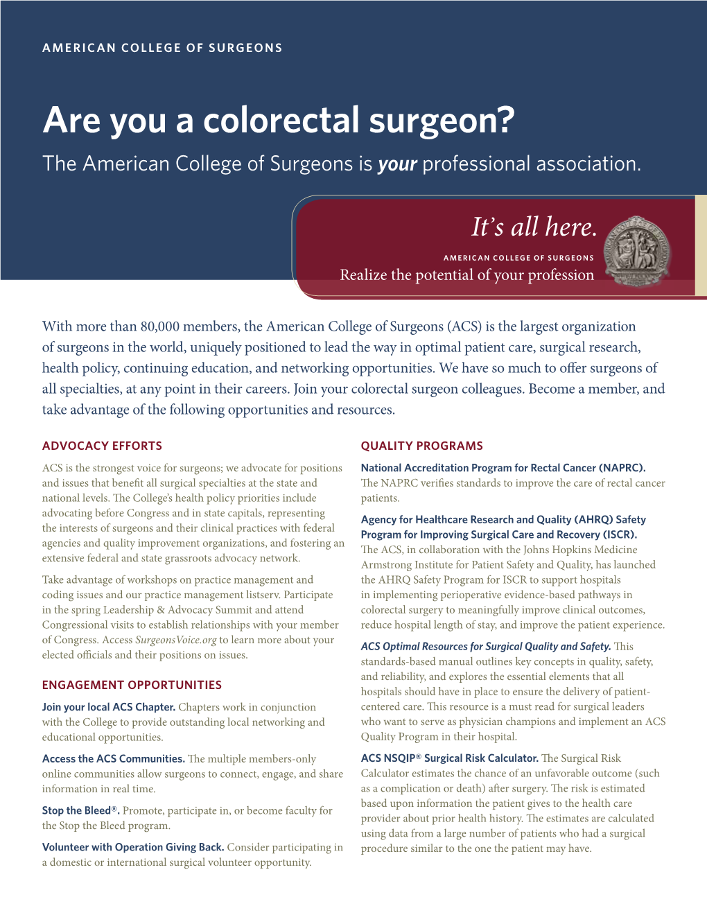 Colorectal Surgery