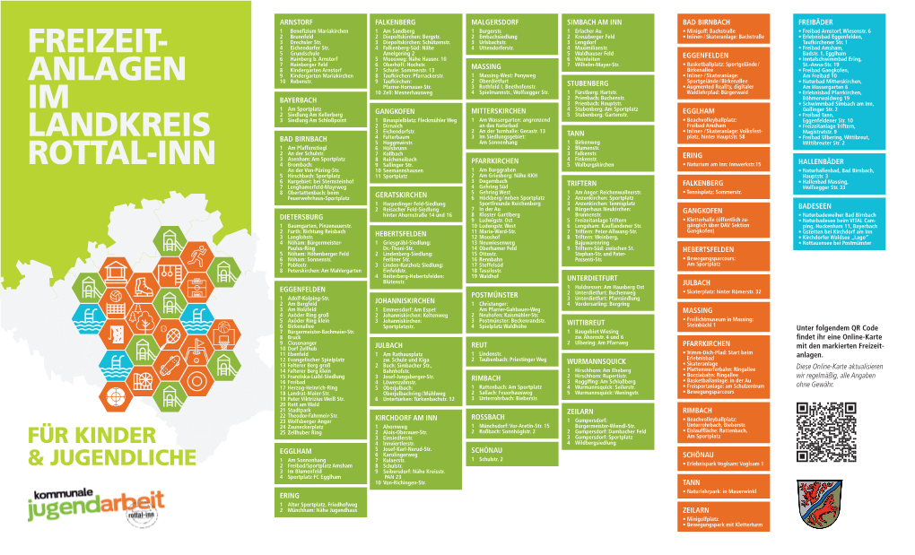 Freizeitanlagen- & Spielplatzflyer Für Rottal-Inn