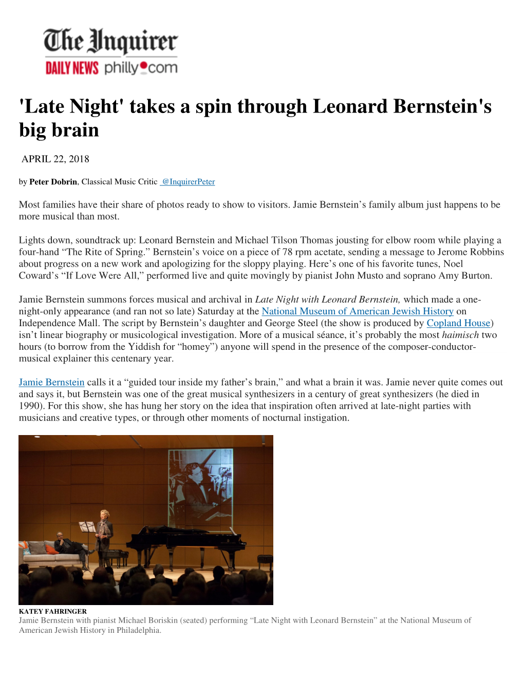 'Late Night' Takes a Spin Through Leonard Bernstein's Big Brain