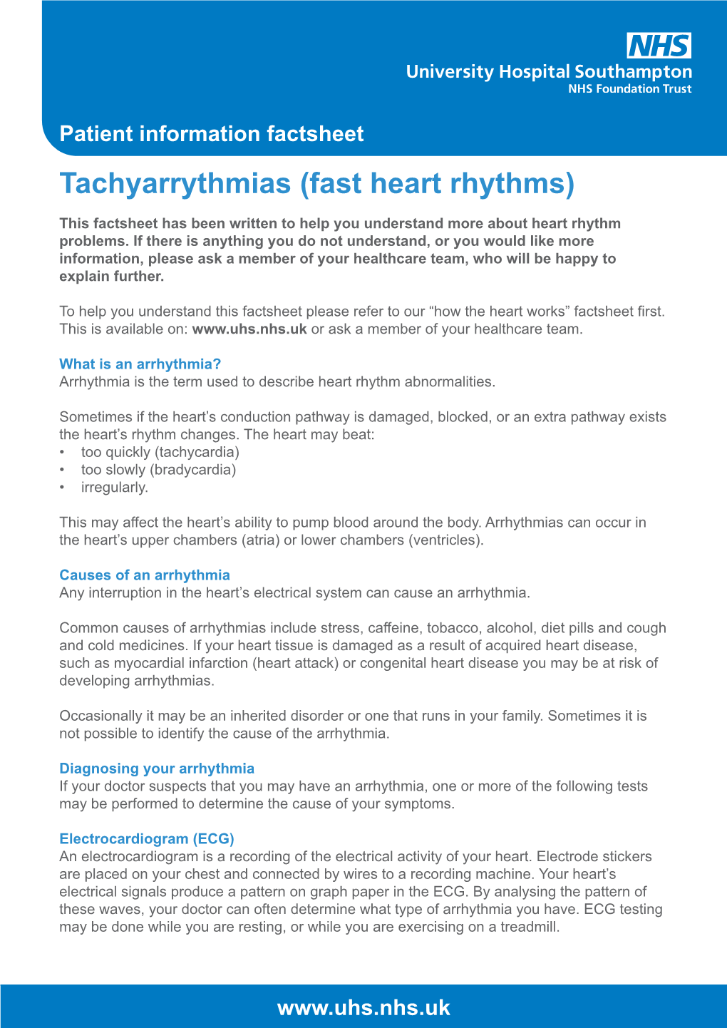 Tachyarrhythmias