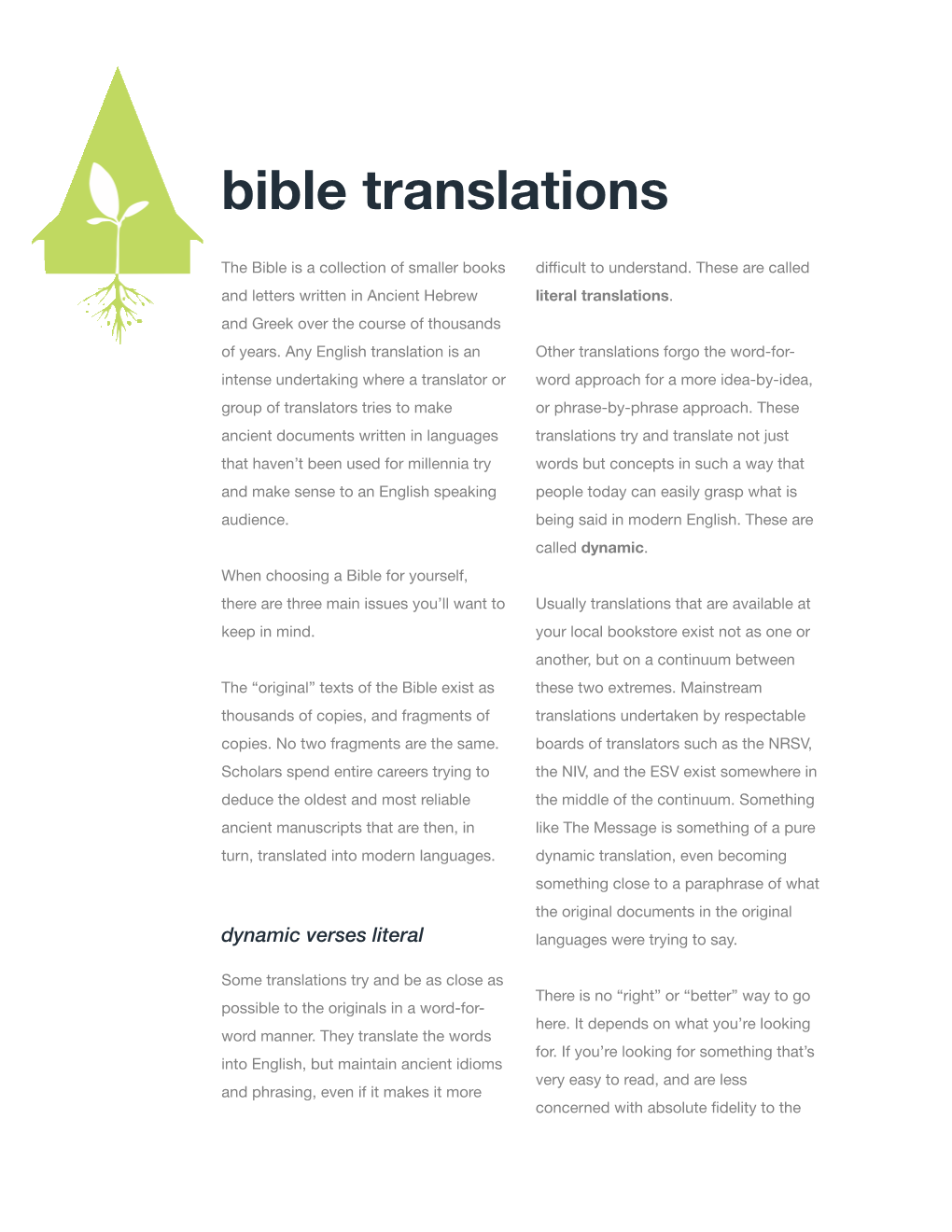 Bible Translations