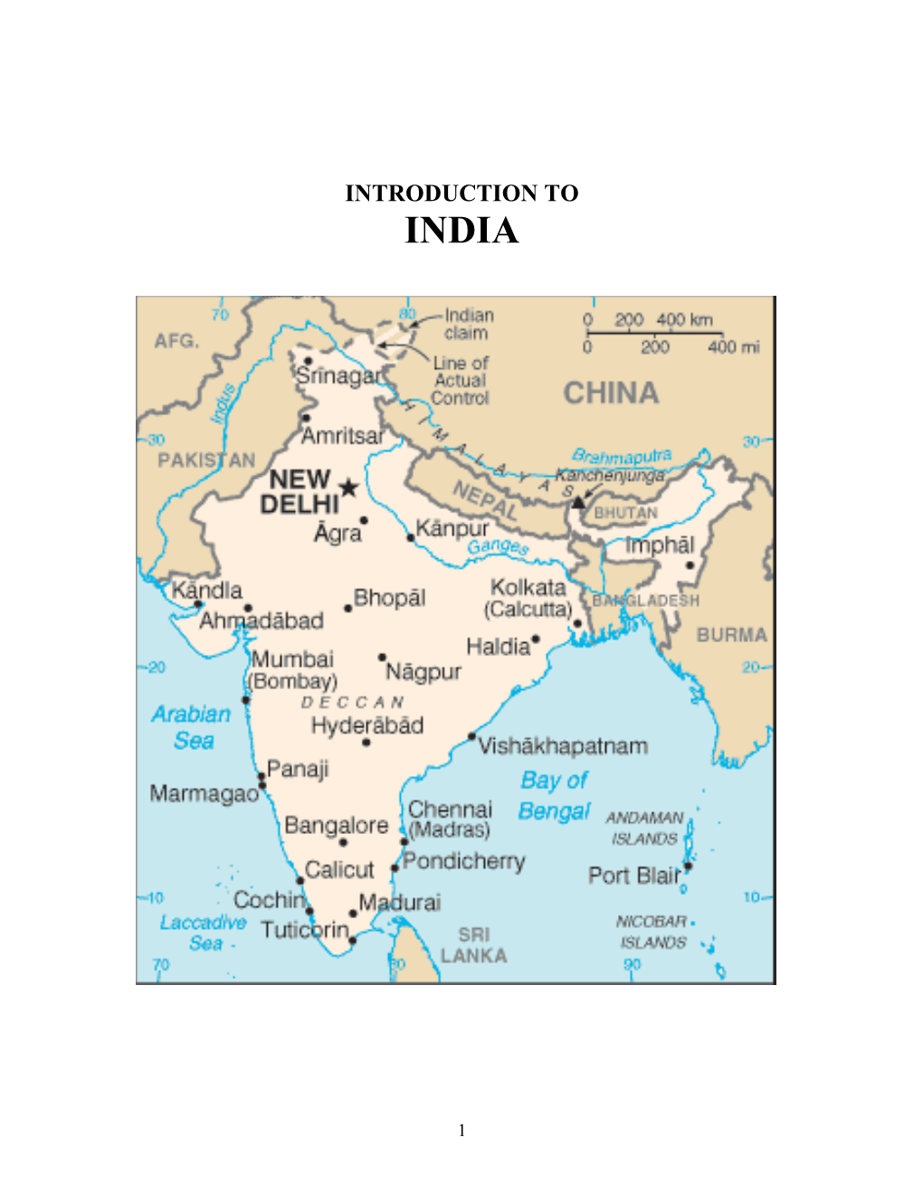 Introduction to India