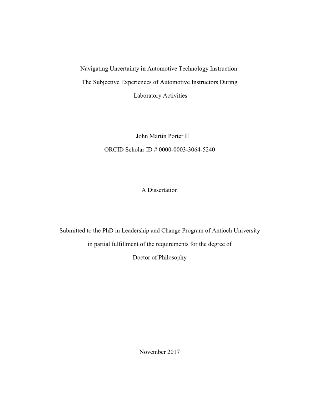 Navigating Uncertainty in Automotive Technology Instruction