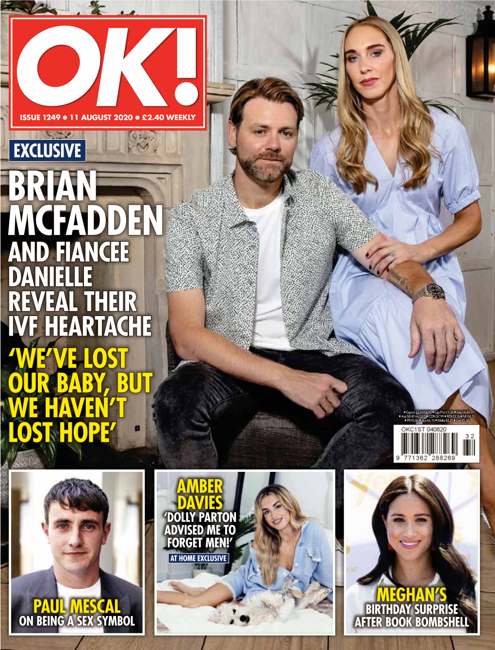 Brian Mcfadden and Fiancee Danielle Reveal Their Ivf Heartache ‘We’Ve Lost Our Baby, But