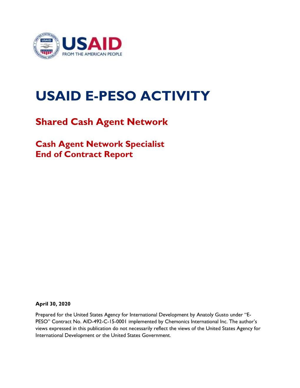Usaid E-Peso Activity
