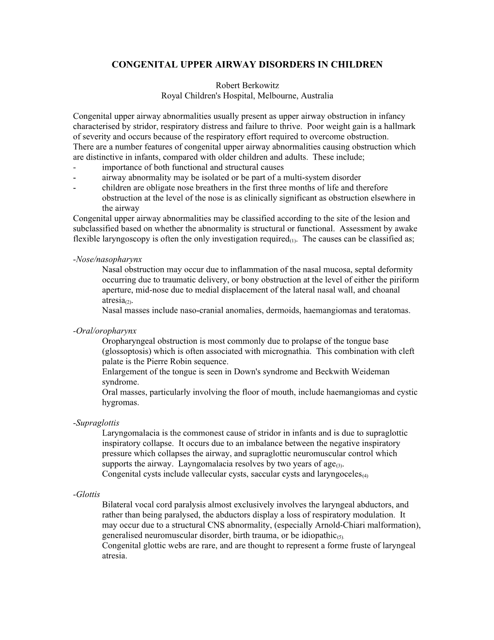 Upper Airway Structure, Function and Disease s1