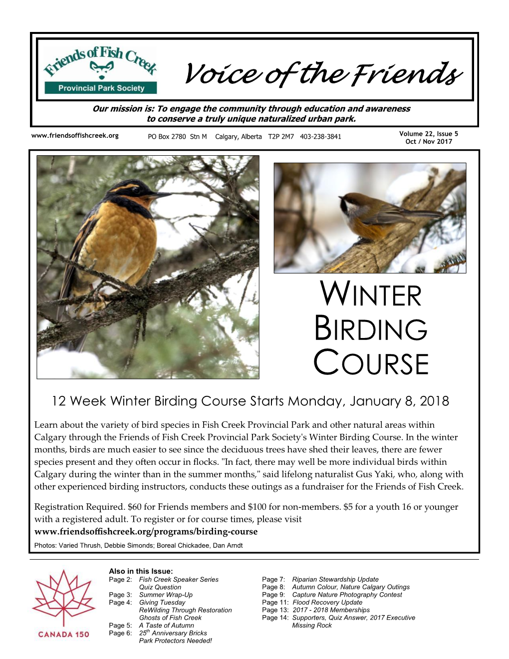 Winter Birding Course
