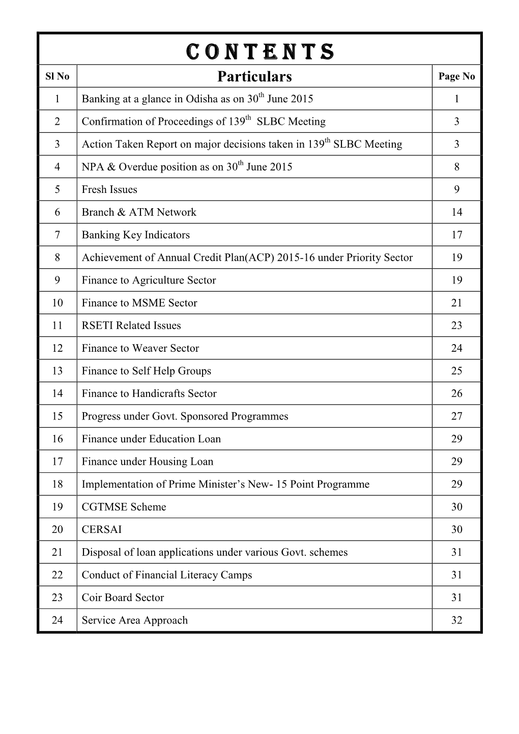 Contents for Taking Prompt Action