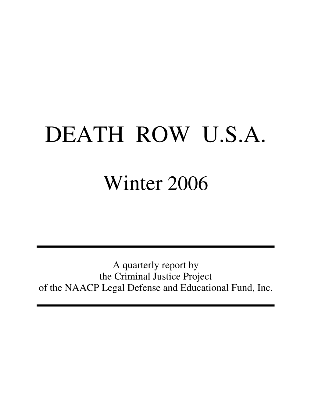 Death Row U.S.A