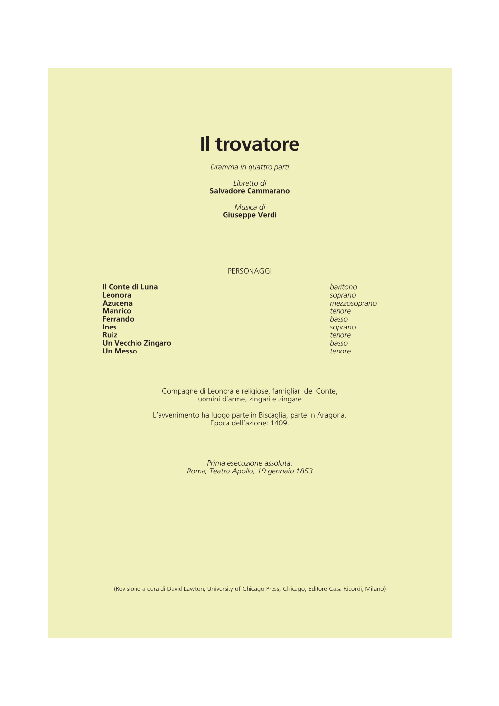 Il Trovatore