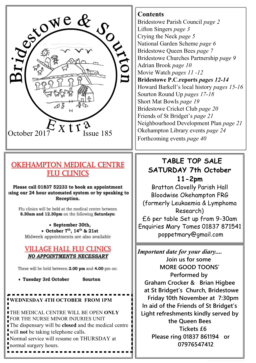 October 2017 Issue 185 Okehampton Library Events Page 24 Forthcoming Events Page 40