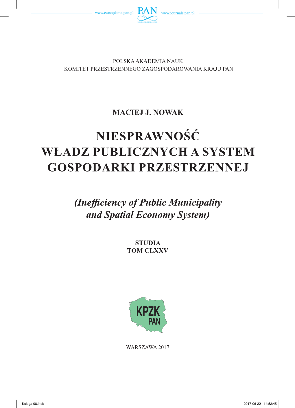 Niesprawność Władz Publicznych a System Gospodarki Przestrzennej